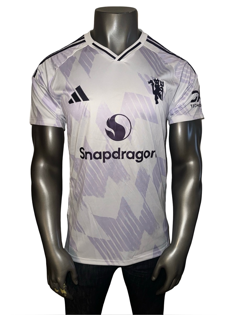 NWT! Adidas Manchester United 25/26 Men’s 2XL Slim Fit Away Jersey White/Purple